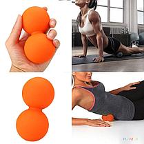 Массажный шарик "арахис" "Massage Ball" (цвет оранжевый), фото 3