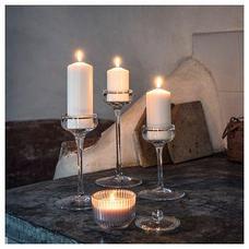БЛОМДОРФ Ароматическая свеча в стакане, Гладиолус, серый, 9 см, фото 3