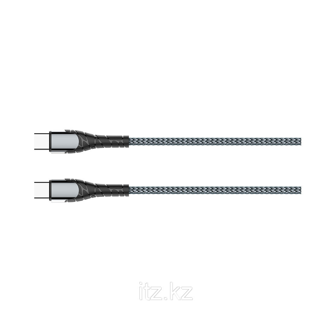 Интерфейсный кабель LDNIO Type-C to Type-C LC101 65W FDY 1м Серый - фото 2 - id-p103761235
