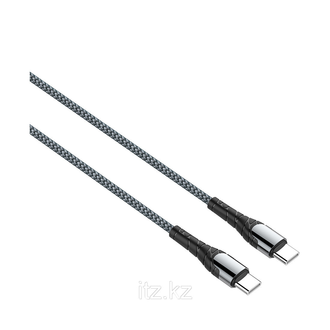 Интерфейсный кабель LDNIO Type-C to Type-C LC101 65W FDY 1м Серый - фото 3 - id-p103761235
