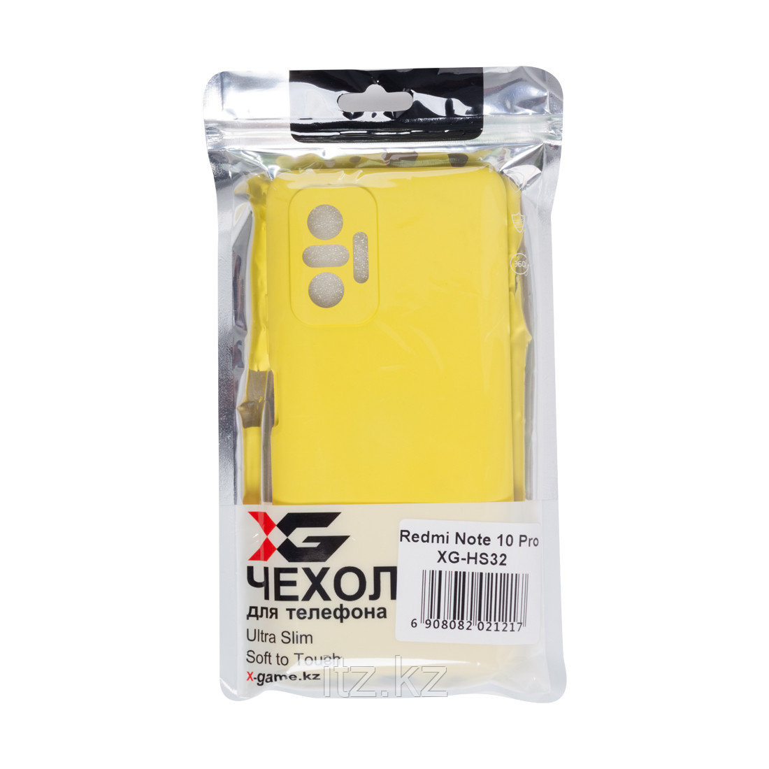 Чехол для телефона XG XG-HS32 для Redmi Note 10 Pro Силиконовый Жёлтый - фото 3 - id-p103761317