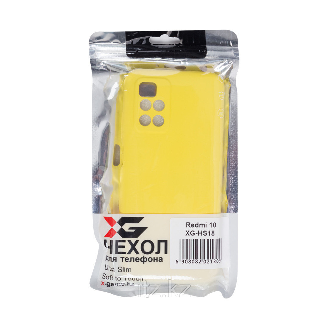 Чехол для телефона X-Game XG-HS18 для Redmi 10 Силиконовый Жёлтый - фото 3 - id-p103761328