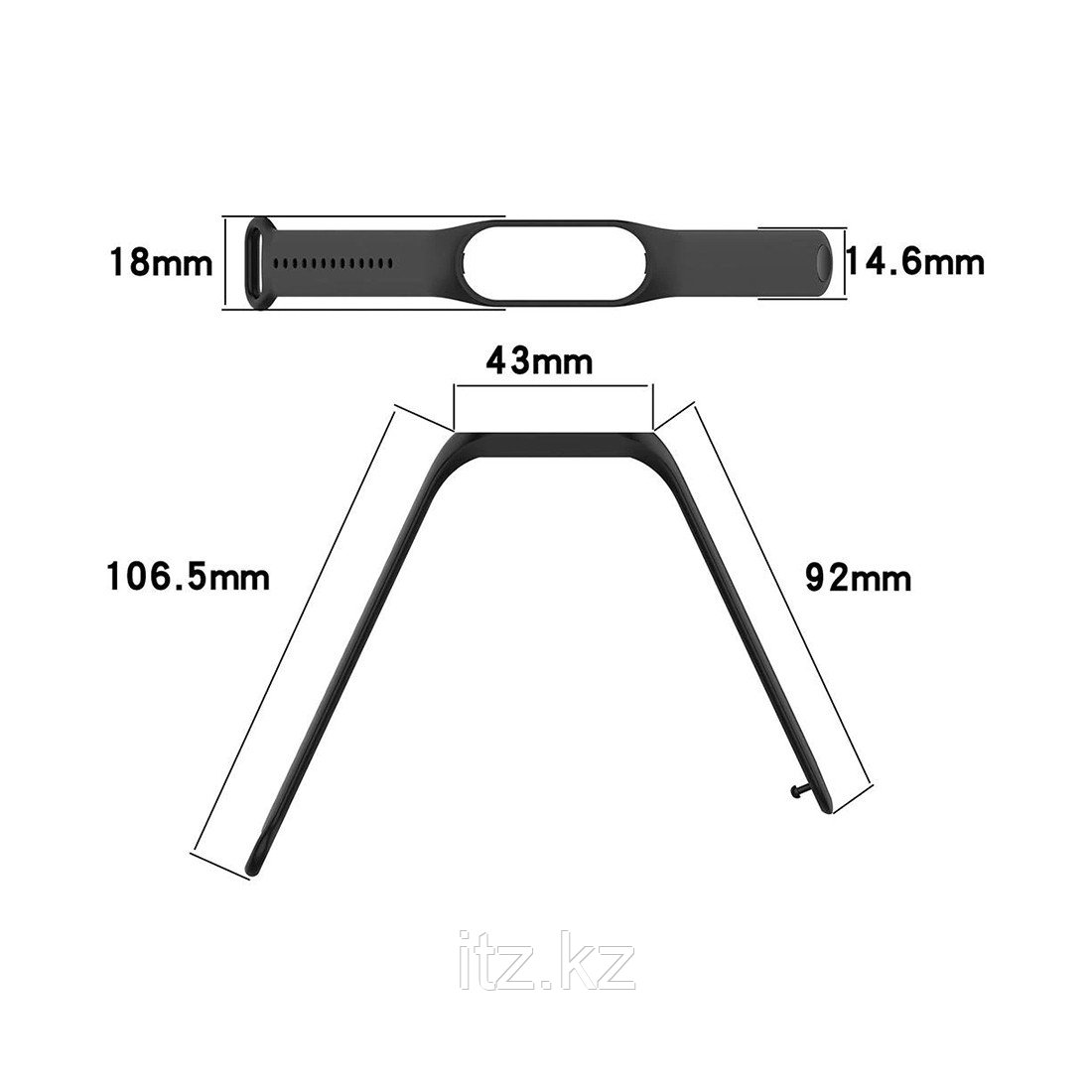 Сменный браслет для Xiaomi Mi Smart Band 7 Ivory - фото 3 - id-p103761478