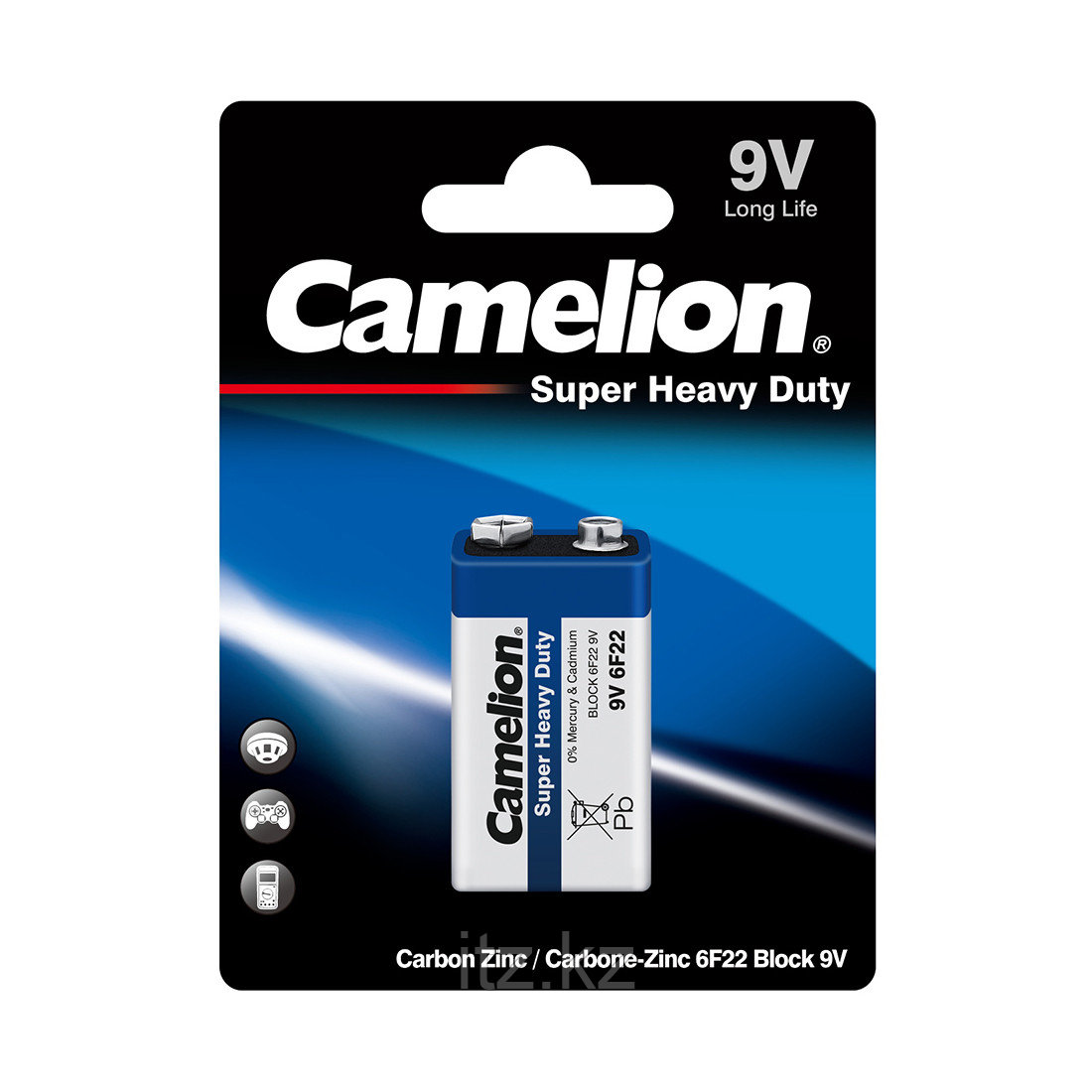 Батарейка CAMELION Super Heavy Duty 6F22-BP1B - фото 1 - id-p103763450