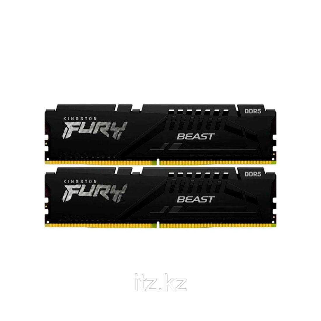 Комплект модулей памяти Kingston FURY Beast KF548C38BBAK2-16 DDR5 16GB (Kit 2x8GB) 4800MHz - фото 1 - id-p103761799