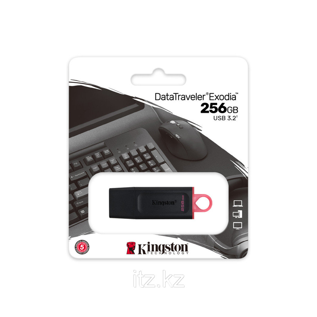 USB-накопитель Kingston DTX/256GB 256GB Чёрный - фото 3 - id-p103763568