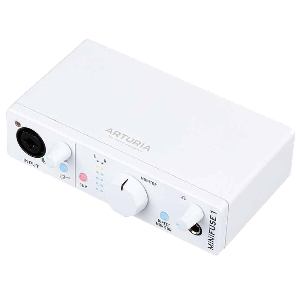 Внешняя звуковая карта Arturia MiniFuse 1 White - фото 1 - id-p102055396