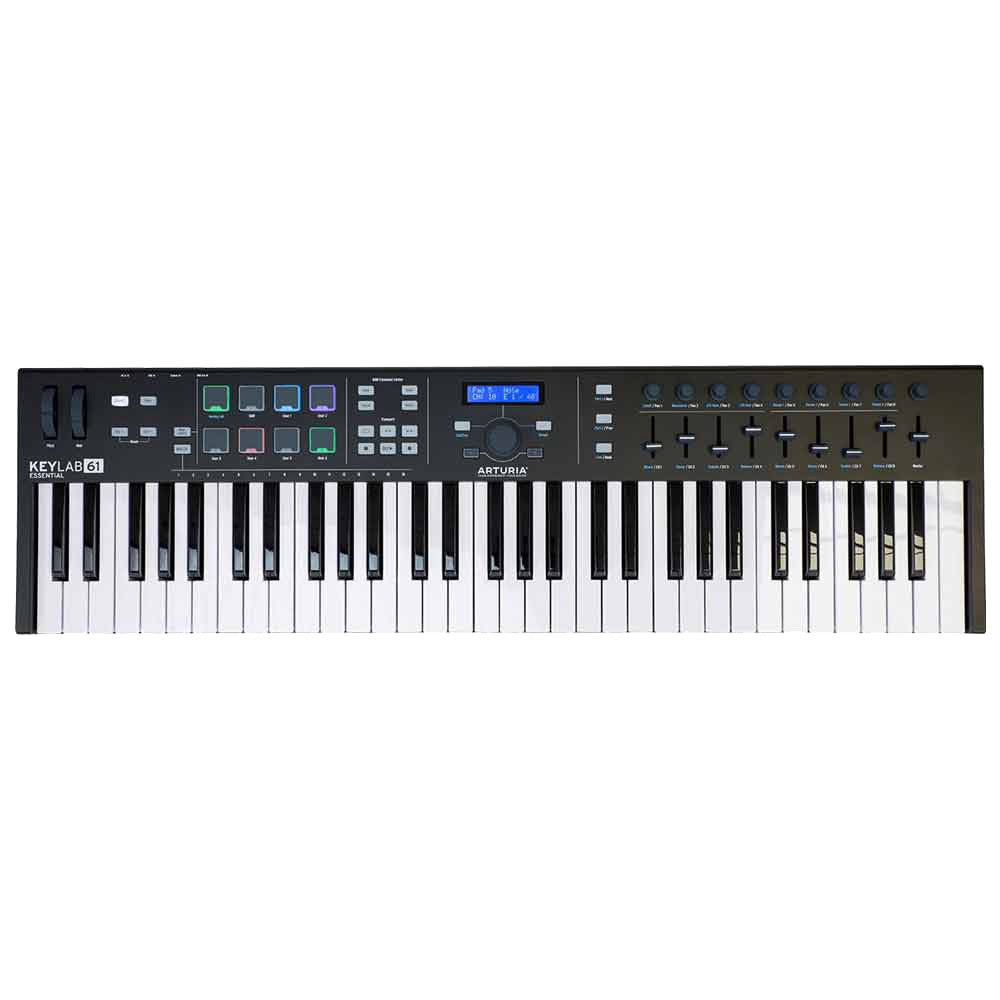 USB MIDI-клавиатура Arturia KeyLab Essential 61 Black - фото 1 - id-p102055401
