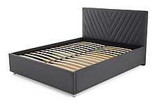 Кровать с подъёмным механизмом Victori, тёмно-серая 160х200 см, фото 3