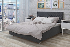 Кровать с подъёмным механизмом Victori, тёмно-серая 160х200 см, фото 2