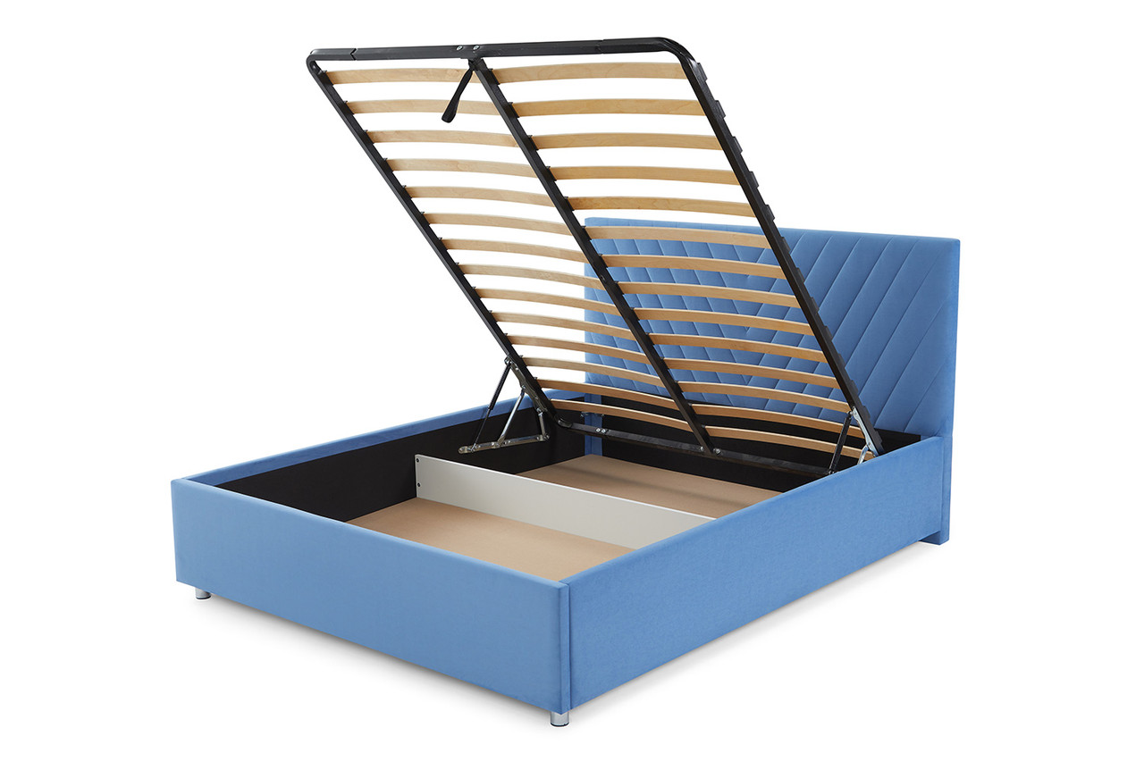 Кровать с подъёмным механизмом Victori, синяя 160х200 см - фото 4 - id-p103769727