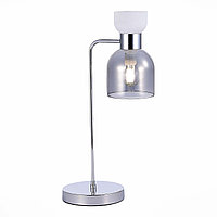 SLE1045-104-01 Настольная лампа Хром/Белый, Дымчатый E14 1*40W VENTO