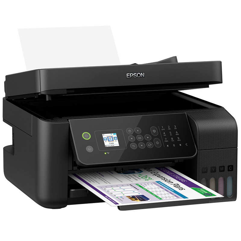 МФУ Epson L5190 C11CG85405, принтер A4, 5760x1440dpi, копир 1200x2400 dpi, cканер A4, 1200x2400 dpi, USB, Eth - фото 1 - id-p103771501