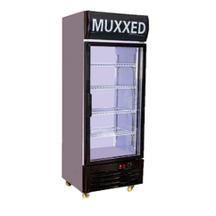 Вертикальный холодильник LC-450 Холодильник для выставки напитков, молочных изделий и прочего.