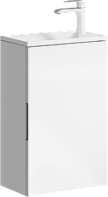 Тумба подвесная «ACCENT» 40см с умывальником Malaga 420 (цвет: дуб золотой)