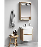 Подвесная тумба «CITY» 50см в цвете дуб балтийский с умывальником МИНИ 50, фото 2
