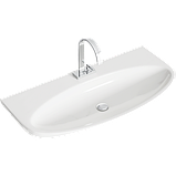 Подвесная тумба «GENESIS» 100см в цвете белый глянец с умывальником Escape 900, фото 3