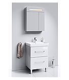 Напольная тумба «NEO» 60см в белом глянцевом цвете с умывальником Дрея Q60, фото 2