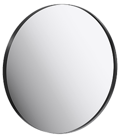 Зеркало круглое «RM» 80см, цвет чёрный