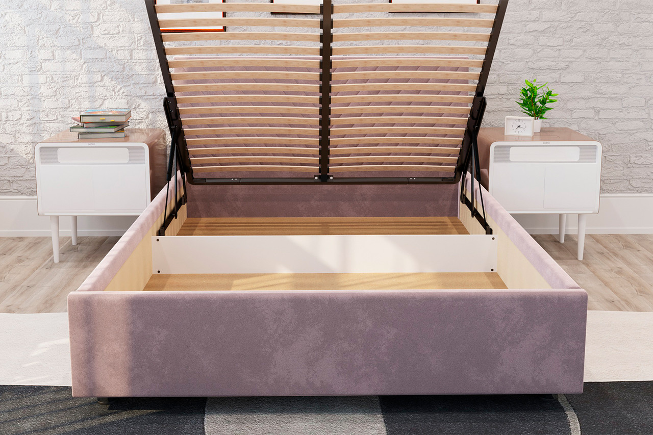 Кровать с подъёмным механизмом Victori, Розовый 180х200 см - фото 4 - id-p103772591