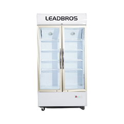 Вертикальный холодильник LC-780 Холодильник для выставки напитков, молочных изделий и прочего.