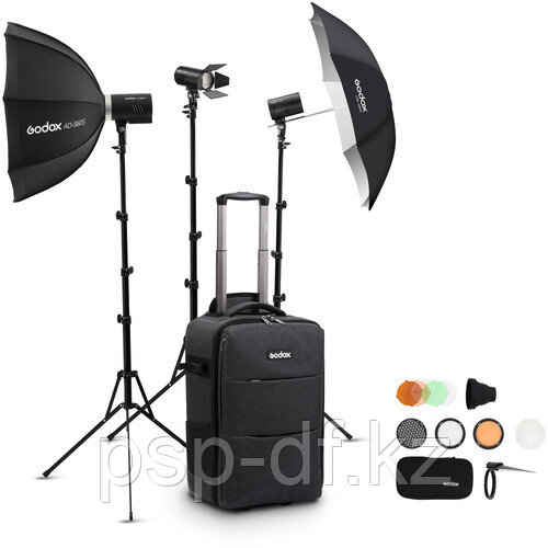 Комплект студийного оборудования Godox AD100Pro и AD300Pro 3-Light Kit - фото 1 - id-p103778468
