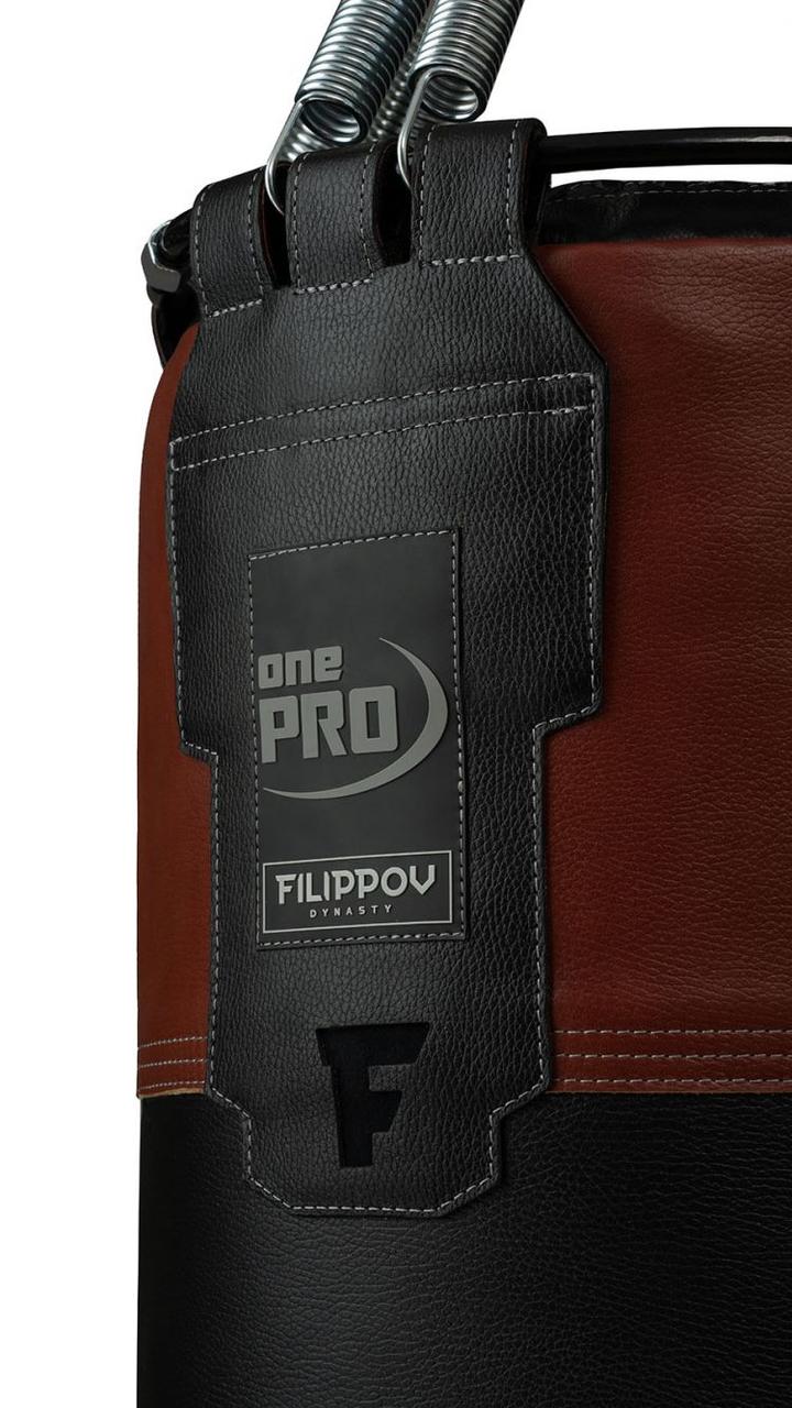 Боксёрский мешок onePRO Filippov из натуральной кожи (110см/40см/43-45кг) - фото 7 - id-p103778528