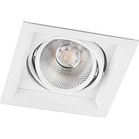 Светодиодный светильник Feron AL201 карданный 1x20W 4000K 35 градусов , белый