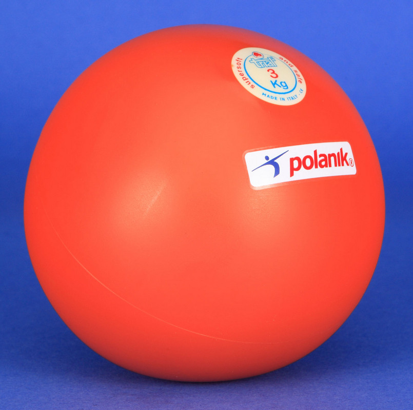 Ядро TRIAL, супер-мягкая резина, для тренировок на улице и в помещениях, 2 кг Polanik VDL20 - фото 1 - id-p103798736