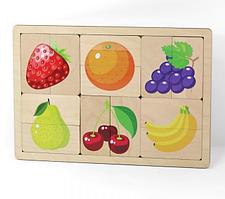 Игра развивающая деревянная "Фрукты,ягоды"