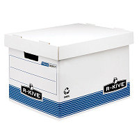 Короб архивный картонный "Fellowes R-Kive Prima Standard", 335x294x404мм, белый
