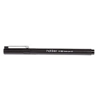 Ручка-роллер "Hatber R-1200", 0,5мм, чёрная, чёрный корпус