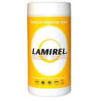 Салфетки влажные чистящие для любых поверхностей "Lamirel", 100 штук в тубе