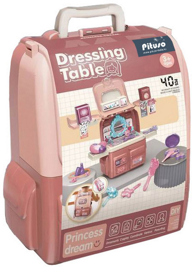 Игровой набор Красотка в рюкзачке 40 эл-в, 39*14*37