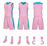 Баскетбольная форма с нанесением принта "PLAYER NAME + NUMBER", комплект джерси+шорты (Junior 2XS - Adult 5XL), фото 2