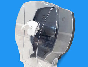 Диспенсер антивандальный для туалетной бумаги Джамбо прозрачный пластик, фото 2