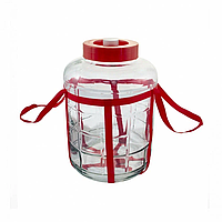 Банка стеклянная 12л с гидрозатвором