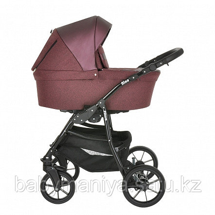 Коляска 2в1 Pituso Nino Purple +Кожа Metalic Purple