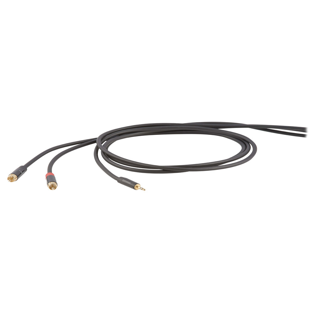 Сигнальный аудио кабель miniJack-RCA 3 м Proel DHS520LU3
