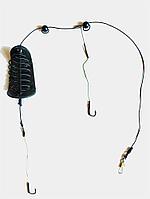 Монтаж оснащенный РЕКА 90гр 2-крючка FISHING ACCESSORIES DONGLI черный 92716 Китай