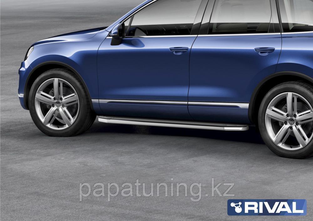 Пороги, подножки "Premium" Volkswagen Touareg R-Line 2015-2018 - фото 1 - id-p103841385