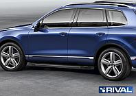Пороги, подножки "Black" Volkswagen Touareg R-Line 2015-2018