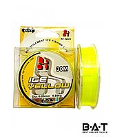 Леска 30м BAT ICE YELLOW 0.18мм желтый 93198 Китай