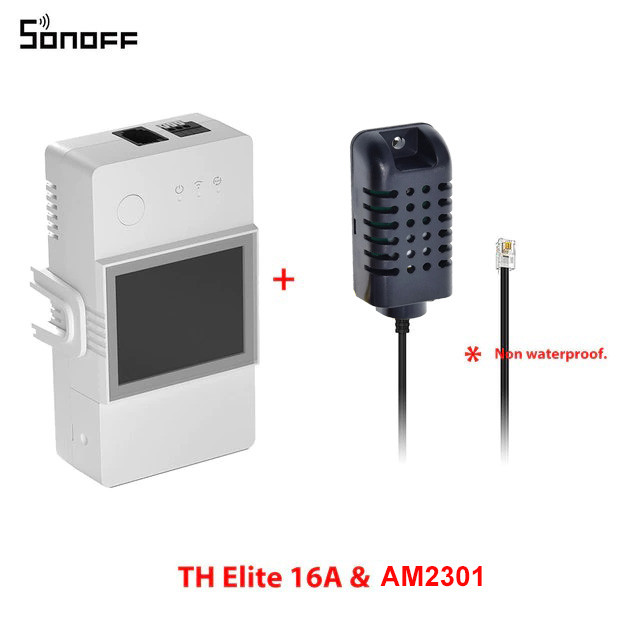 Sonoff TH Elite THR316D WiFi смарт-переключатель с датчиком температуры и влажности AM2301