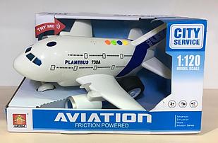 Игрушка Самолет инерционный Aviation 730А Серии City Service 1:120