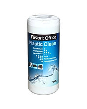 Влажные салфетки для пластика туба 100 салфеток FAVORIT OFFICE Plastik Clean F230007
