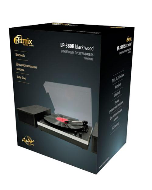 Проигрыватель виниловых пластинок RITMIX LP-380B Black wood (id 103843878)