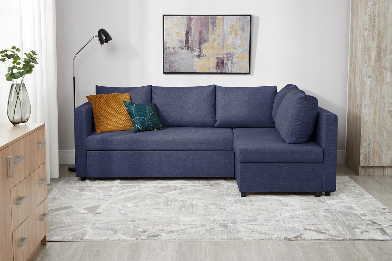 Угловой диван-кровать Мансберг, Синий - фото 2 - id-p103855847