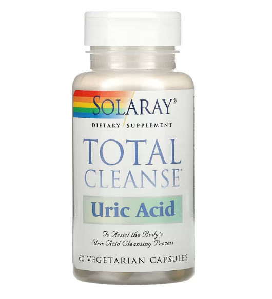 Solaray, Total Cleanse, средство для очищения от мочевой кислоты, 60 растительных капсул - фото 1 - id-p103859651