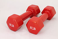 Гантели для фитнеса 8LB Red, фото 1